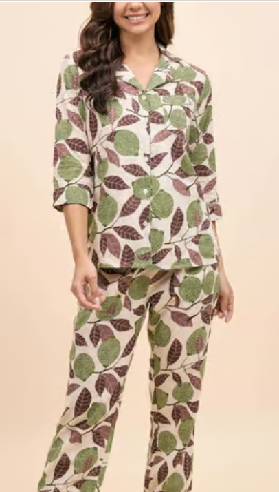 Cotton Printed Top pant set