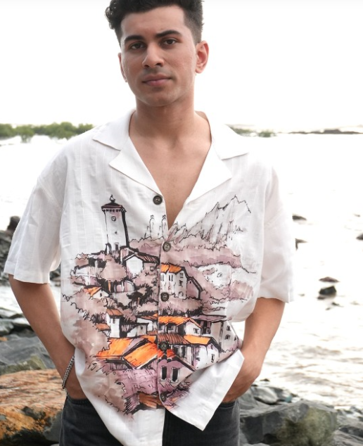 Men Custom Opaque Printed Casual Shirt