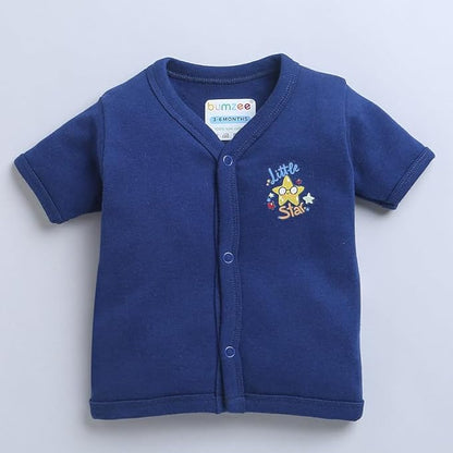 Navy & White Boys Half Sleeves Jablas Pack of 3 Age