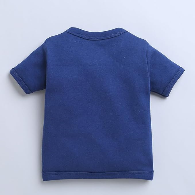 Navy & White Boys Half Sleeves Jablas Pack of 3 Age