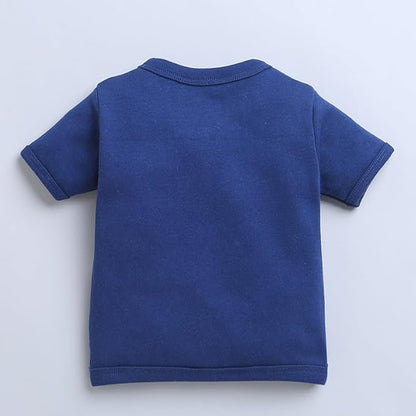 Navy & White Boys Half Sleeves Jablas Pack of 3 Age
