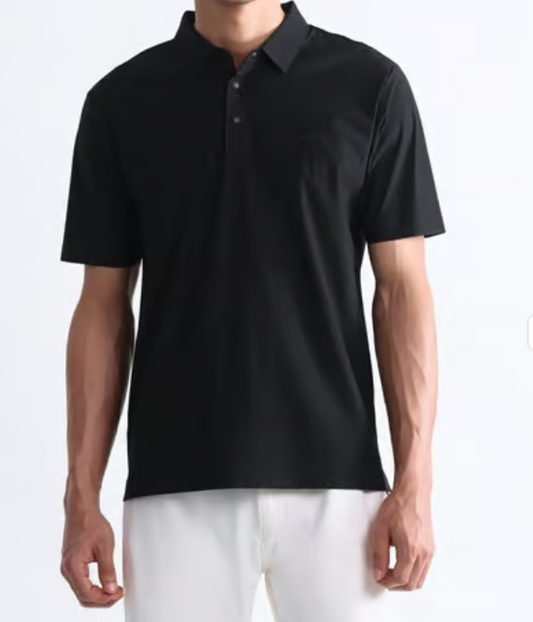 Black Slim Fit Self Pattern Sports