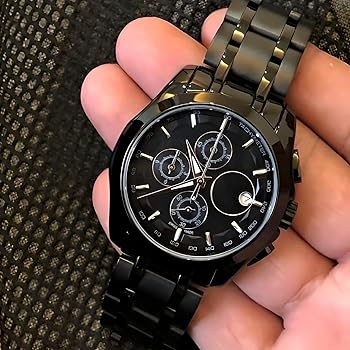 Premium Watch for Men with Black Colored Chain Watch for Men Stainless Steel and Scratch Resistance