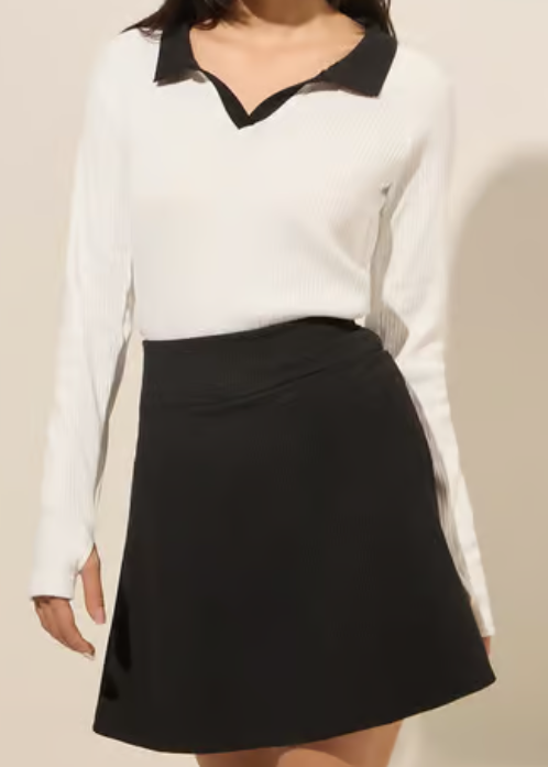 White Ribbed Textured T-Shirt
